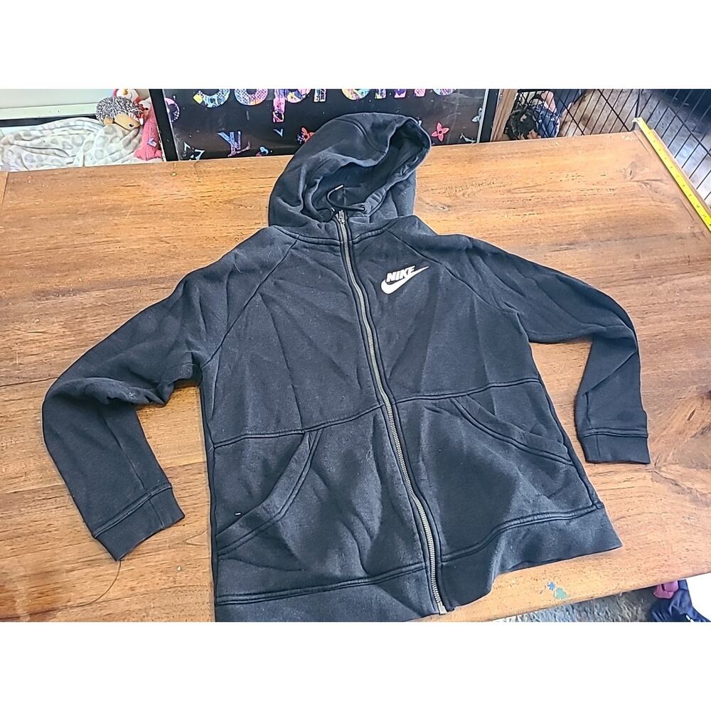 Nike Black Fleece Hoodie Men’s Small Classic Pullover